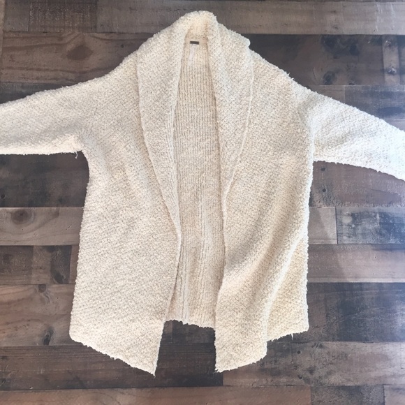 Free People Open Cardigan Chunky Shawl Collar XS - Picture 3 of 7
